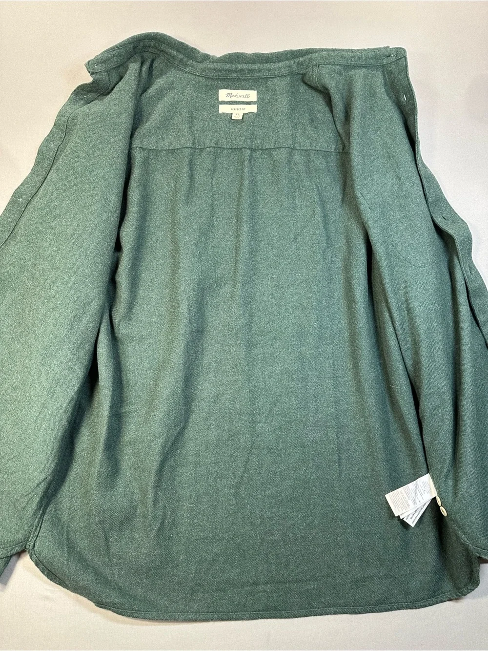 Madewell Sunday Flannel Perfect Shirt, Button Down, Cotton - Mens XL - Picture 12 of 15